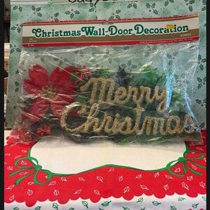 Vintage Merry Christmas Wall Decoration